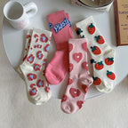 Strawberry Pattern Everyday Socks