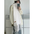 Plush Macaron Scarf Cozy Design