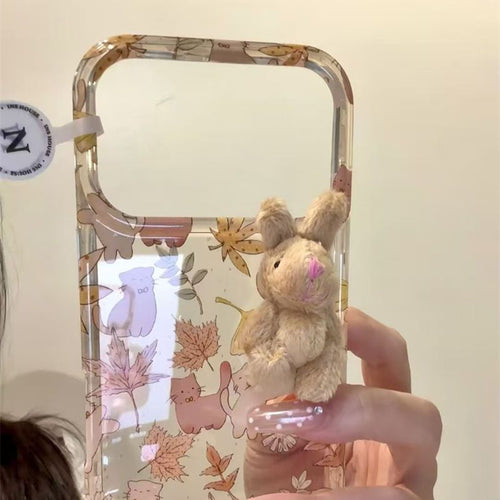 Maple Cat Plush Phone Case - Modomu