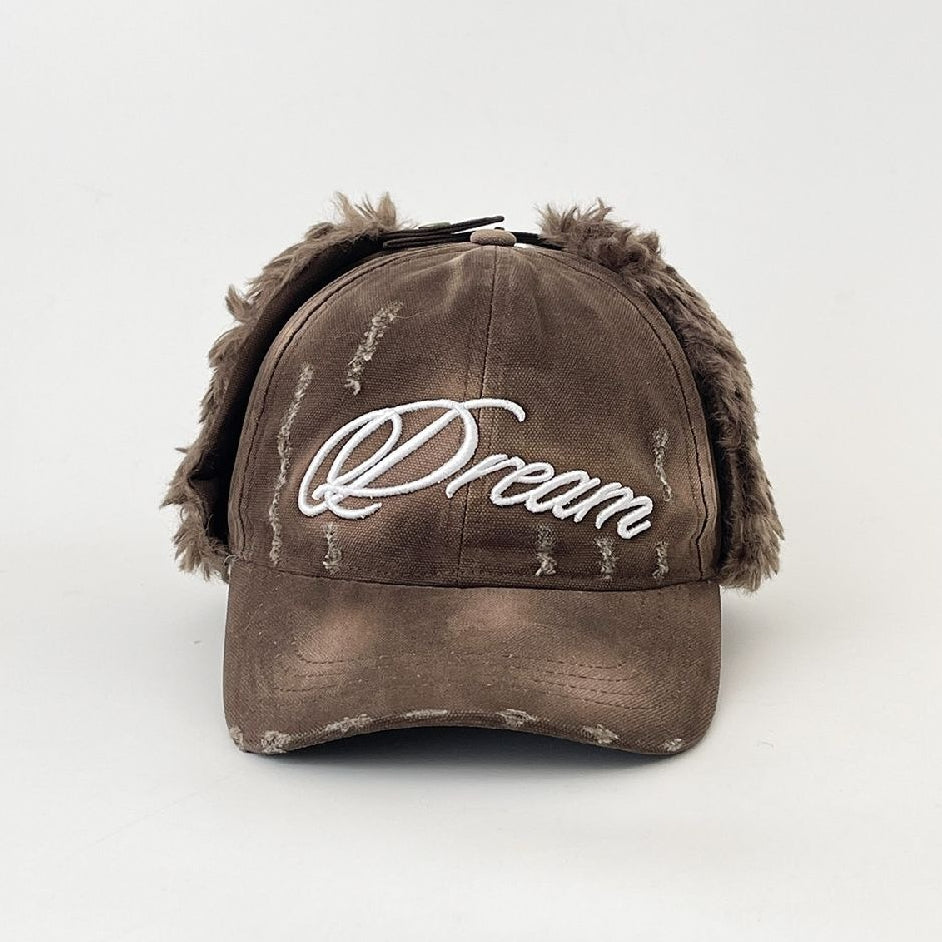 Retro Earflap Winter Baseball Cap - Modomu