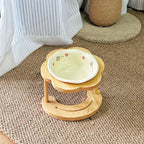 Ceramic Cat Bowl Elevated Stand