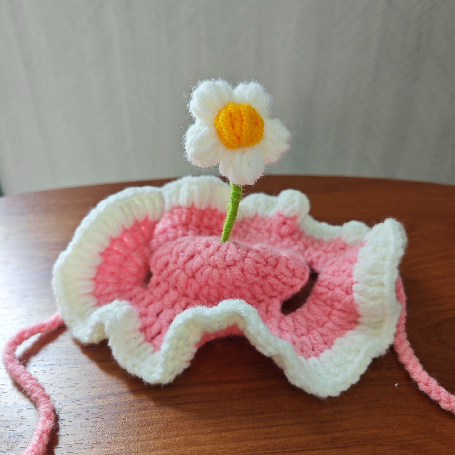 Knit Pet Hat Frog Design