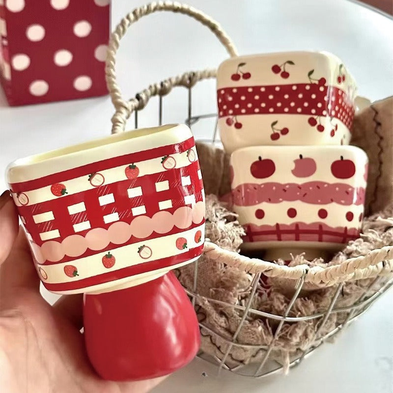 Ceramic Dessert Cup with Handle