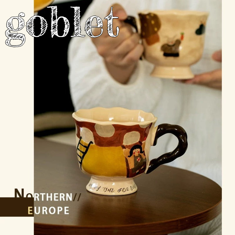 Ceramic Goblet Style Water Mug - Modomu