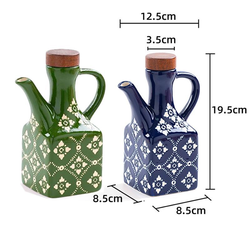 Tile Pattern Oil Cruet