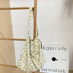 Printed Canvas Slouch Tote