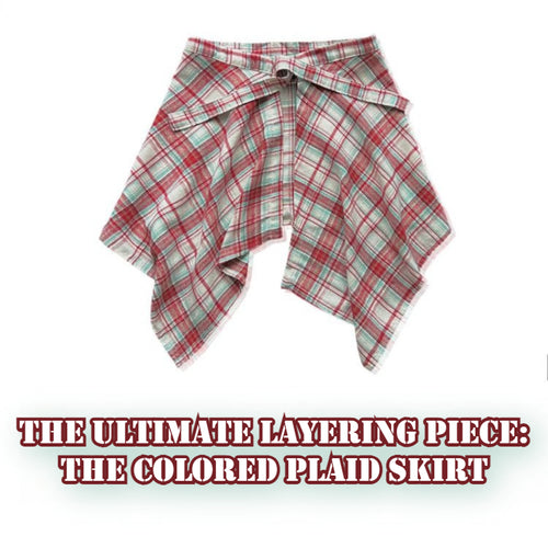 Unisex Plaid Layered Skirt - Modomu