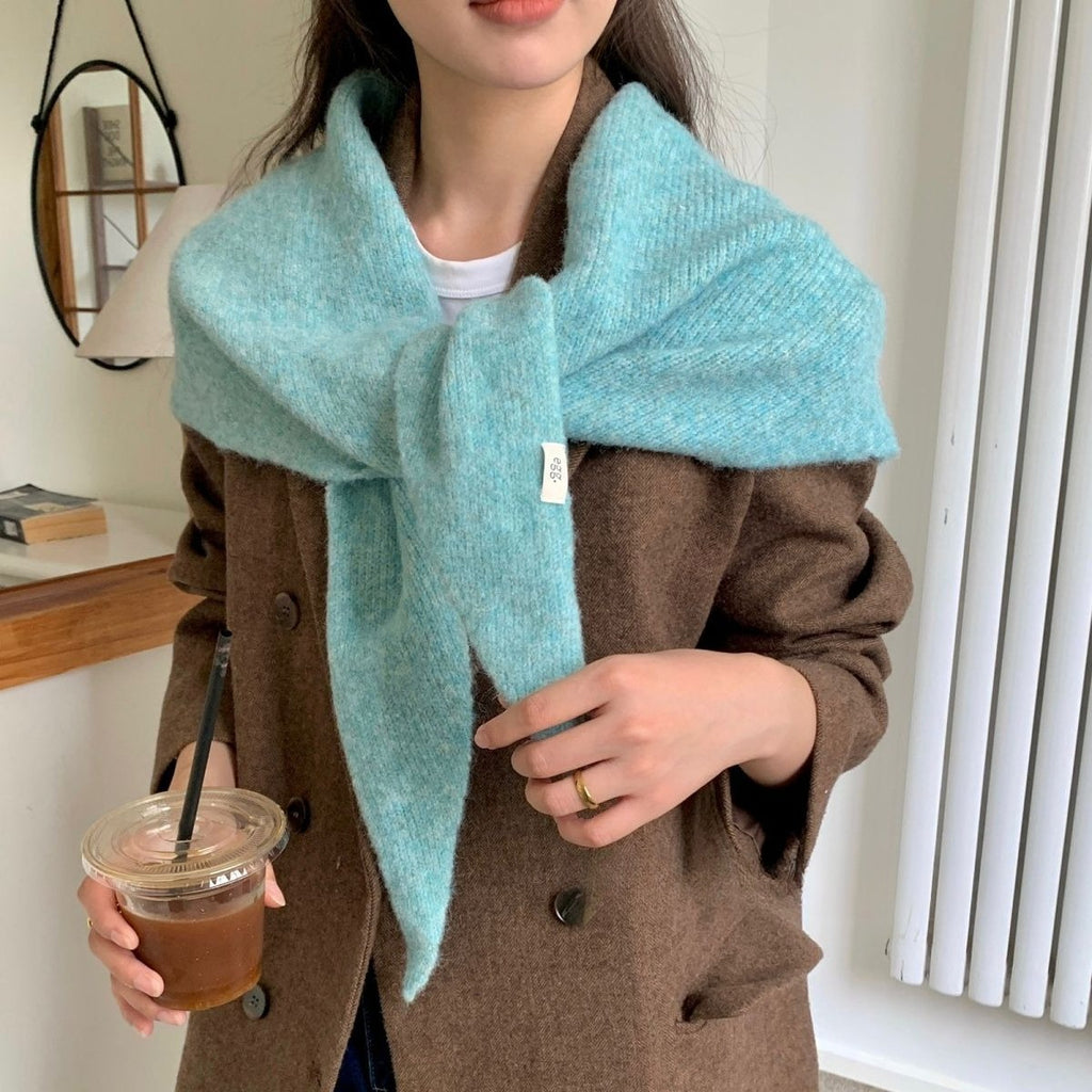 Retro Triangle Scarf Warm Shawl