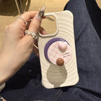 Gingham Heart Magnetic Grip