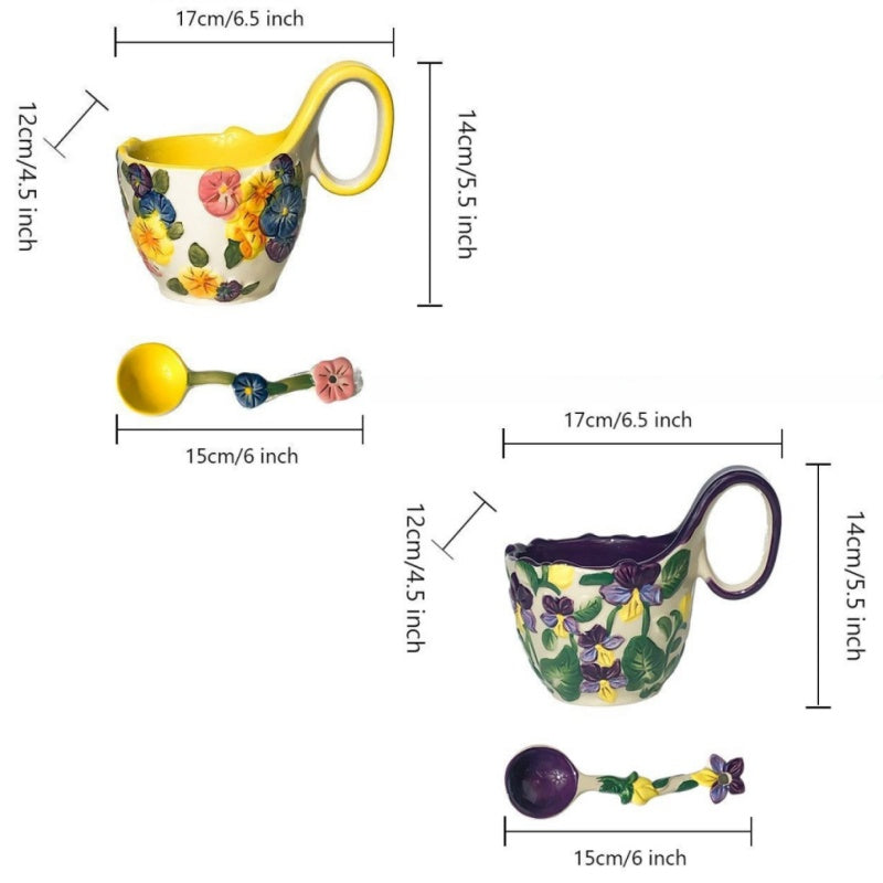 Curved Handle Breakfast Bowl