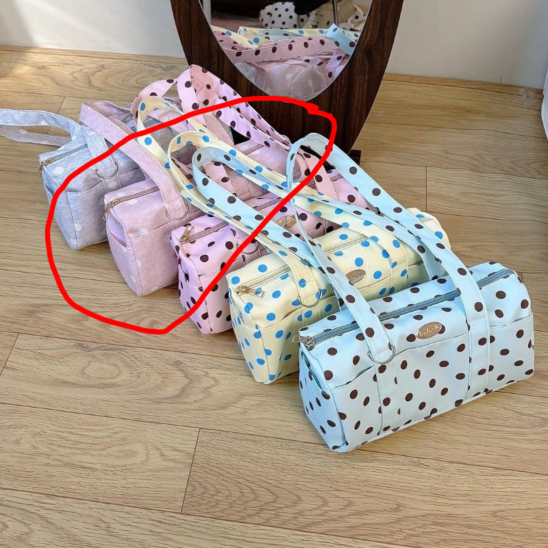 Polka Dot Boston Bag