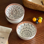 Hand-Painted Bohemian Rice Bowl