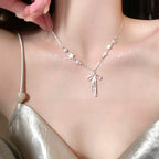 Bow Star Pearl Necklace - Modomu