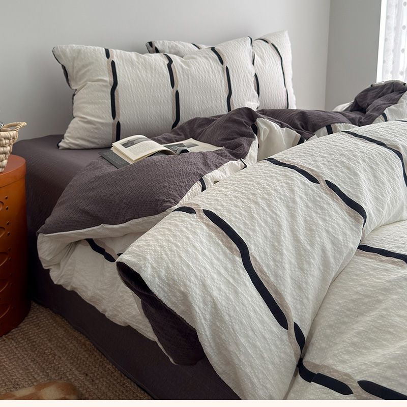 Waffle Crinkle Bedding Set