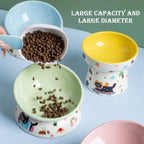Ceramic Cat Bowl Raised Design
