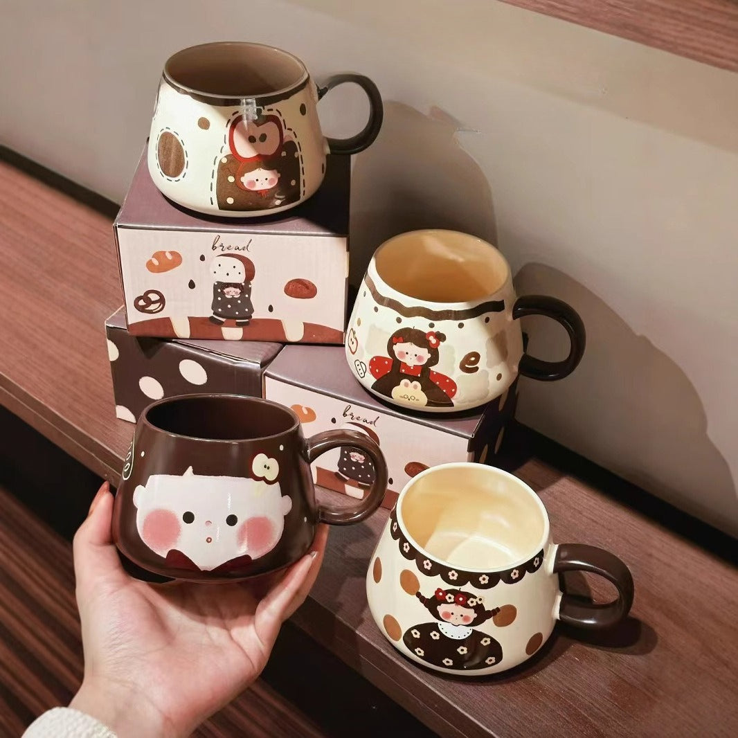 Ceramic Mug With Playful Illustration - Modomu