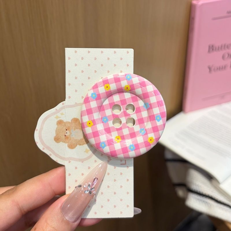 Giant Button Hair Clips
