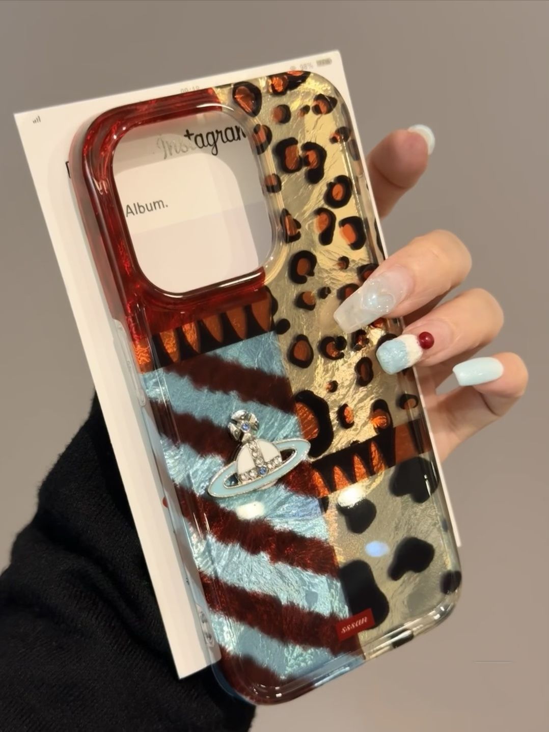 Leopard Splice iPhone Case