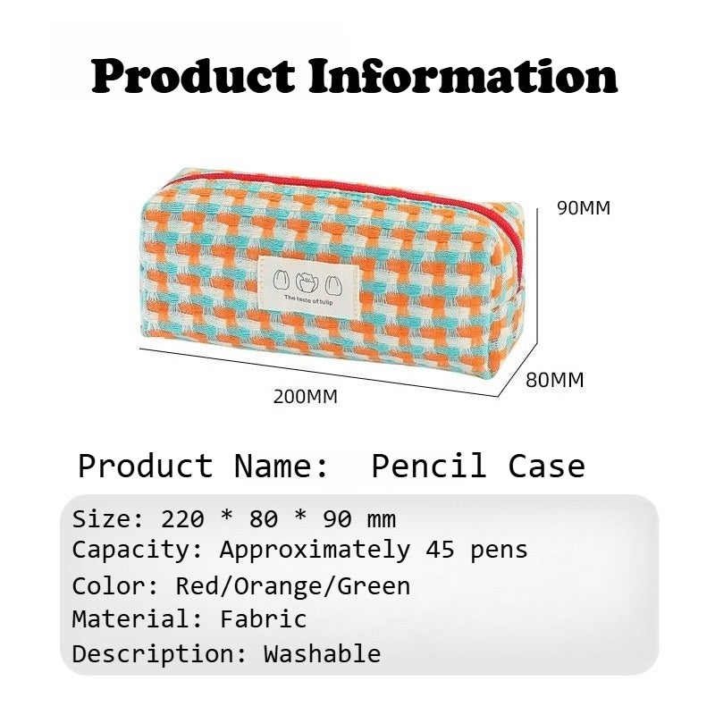 Rainbow Woven Pencil Case Organizer - Modomu