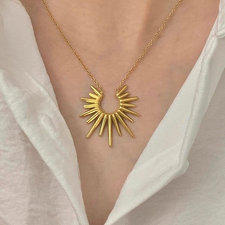 Sun Moon Braided Rope Necklace - Modomu