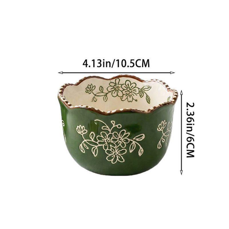 Carved Vine Flower Bowl