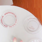 Fine Line Heart Breakfast Plate