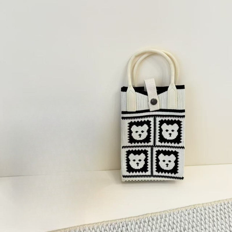 Knit Animal Phone Bag