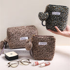 Leopard Plush Cosmetic Bag Organizer - Modomu