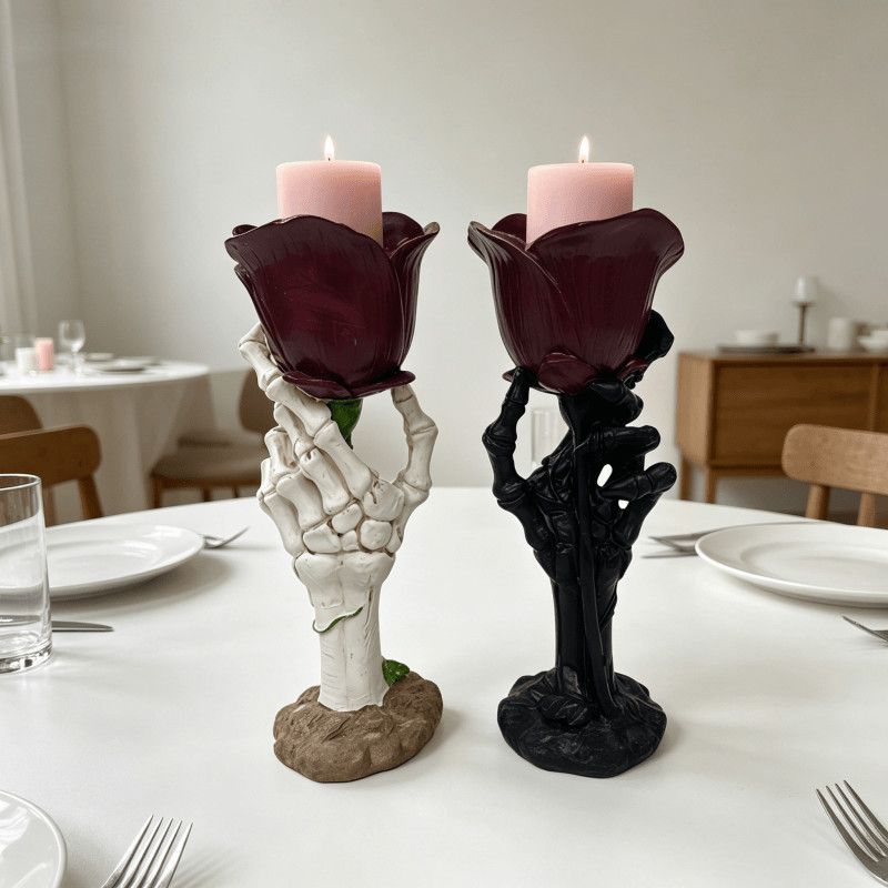 Skeleton Hand Rose Holder