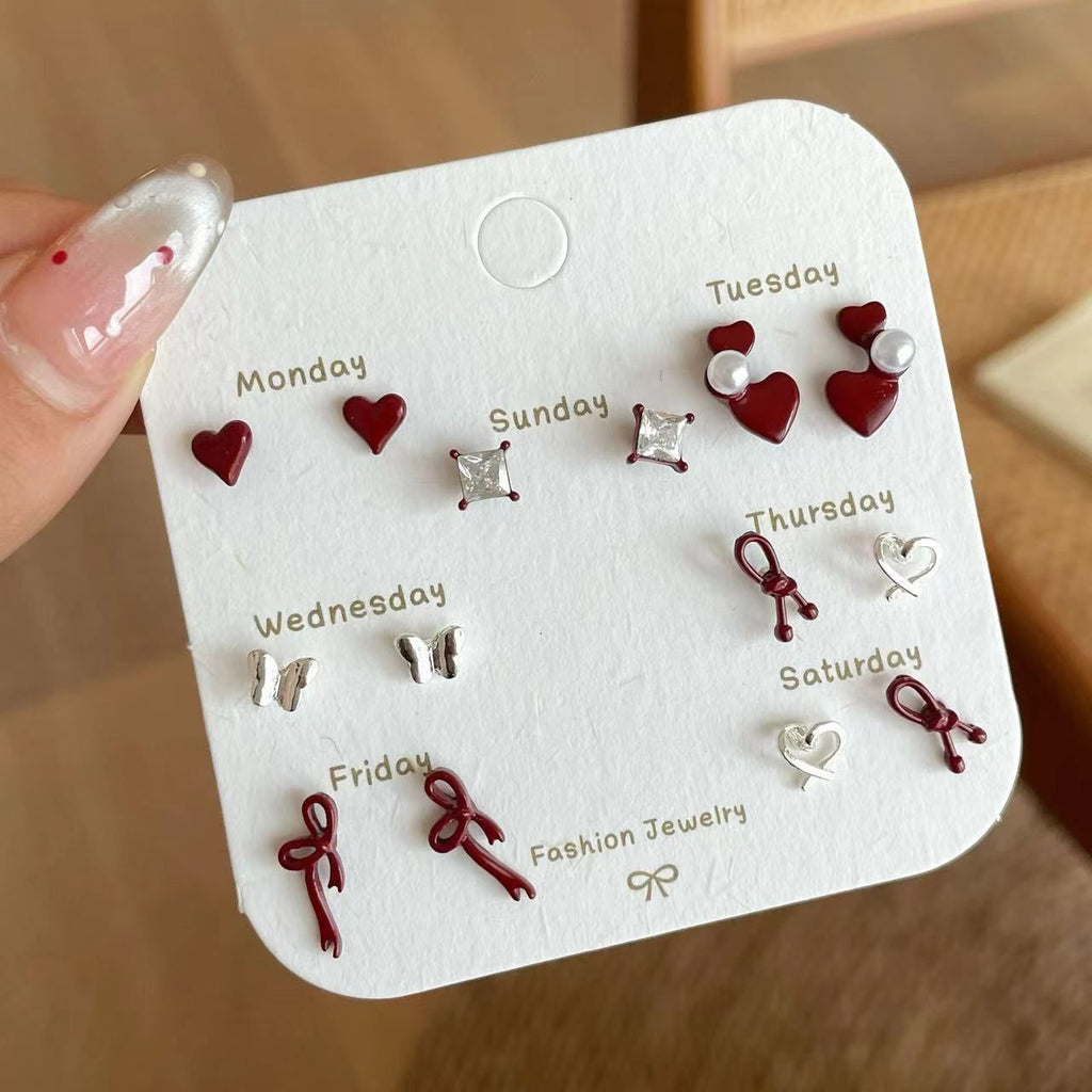 Geometric Stud Earrings Set - Modomu