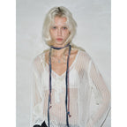 Braided Denim Streamer Necklace - Modomu