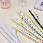 Polka Dot Paper Straws