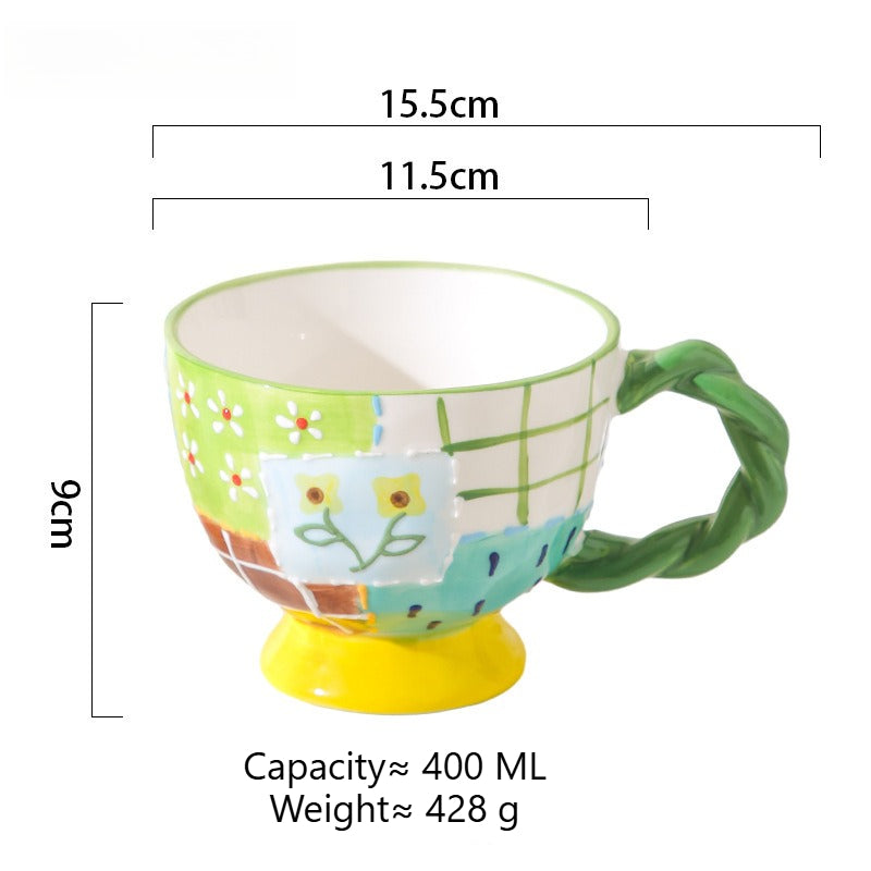 Hand Painted Ceramic Coffee Mug - Modomu