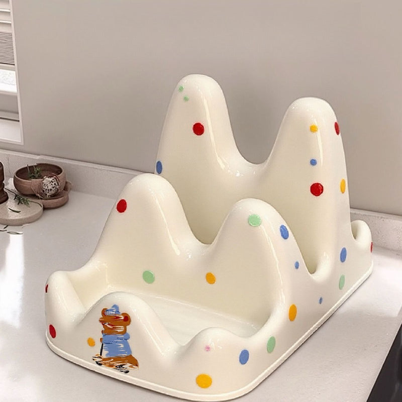 Polka Dot Pot Lid Rack