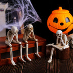 Shelf Sitting Skeleton Trio