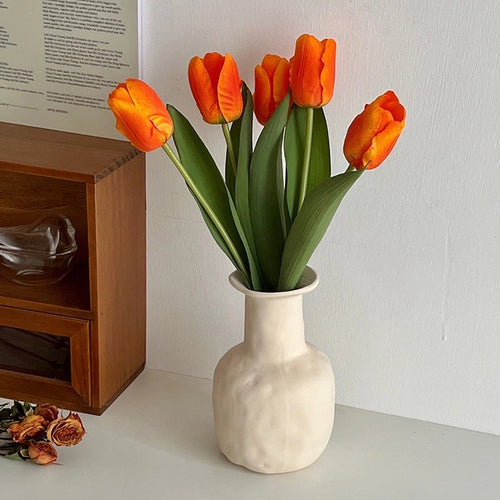Tulip Simulated Flower Vase Decor - Modomu