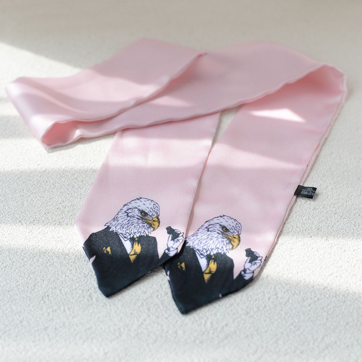 Animal Print Square Silk Tie - Modomu