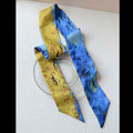 Art Print Narrow Silk Tie - Modomu