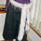 Fluffy Waist Chain Scarf Belt - Modomu