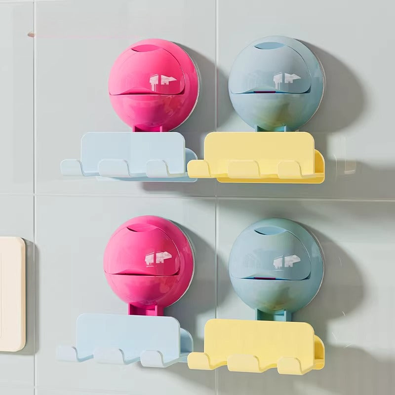 Wall Toothbrush Holder With Hooks - Modomu