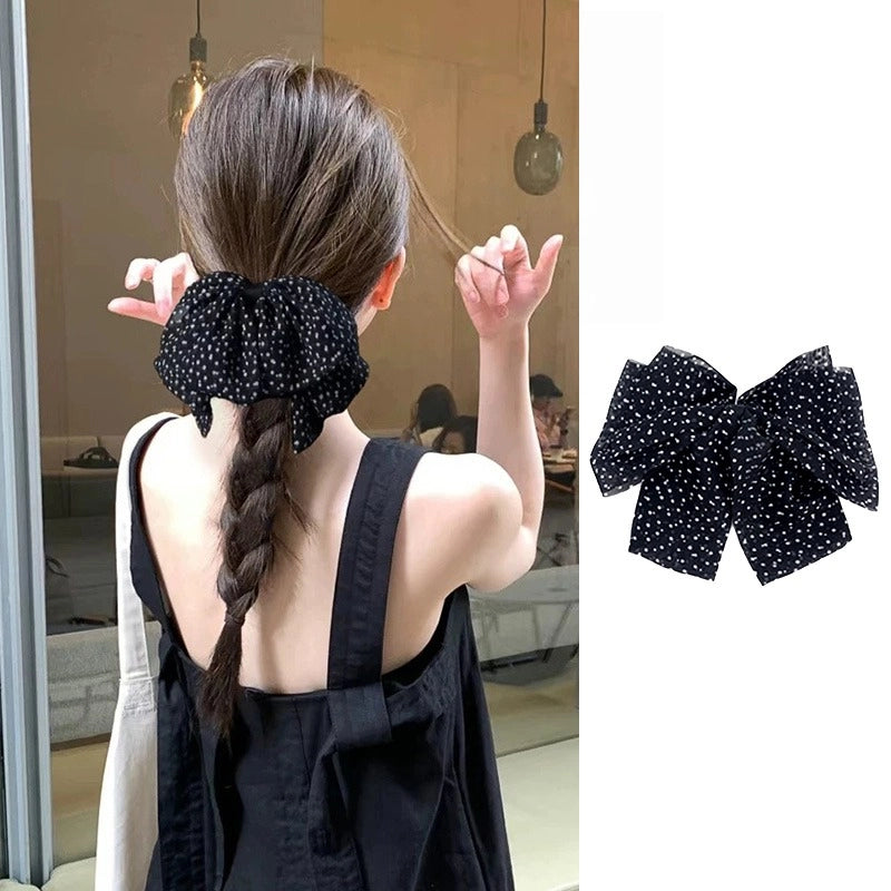 Bow Hair Clip with Statement Dots - Modomu