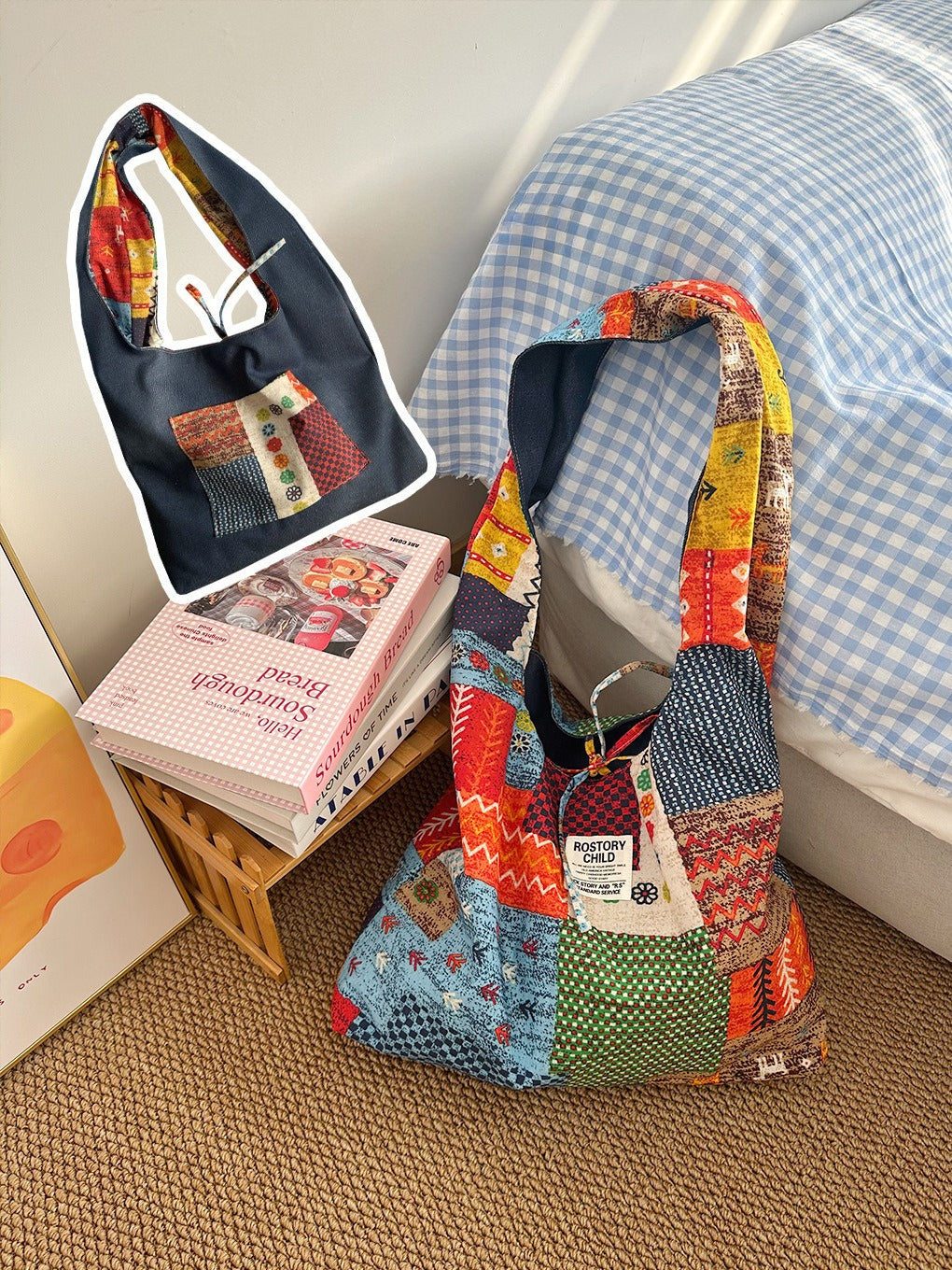 Bohemian Patchwork Shoulder Tote - Modomu