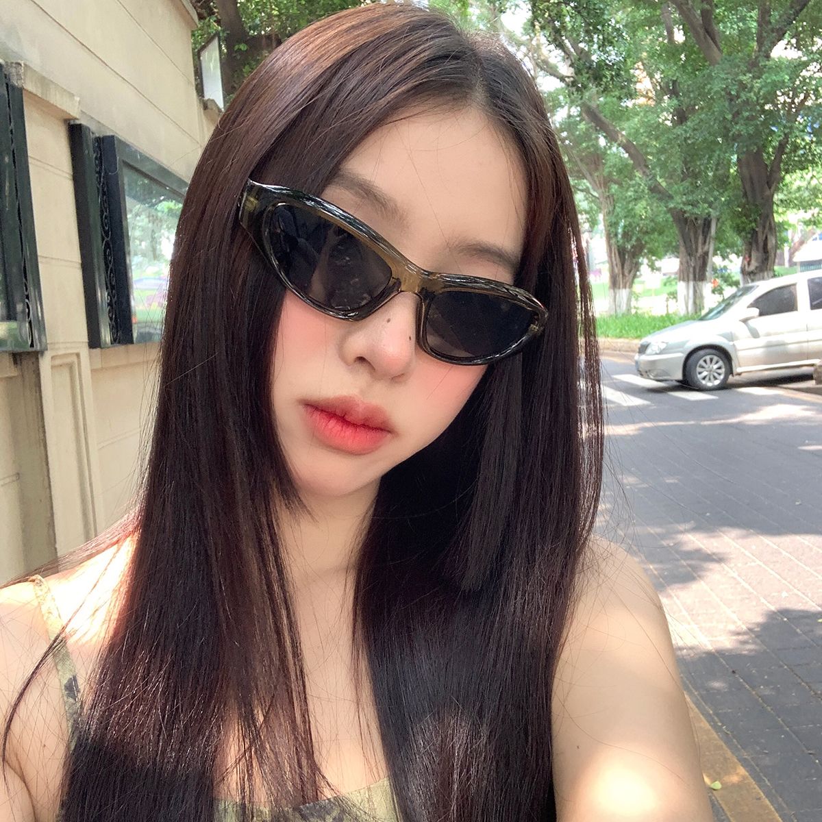 Butterfly Shield Fashion Sunglasses