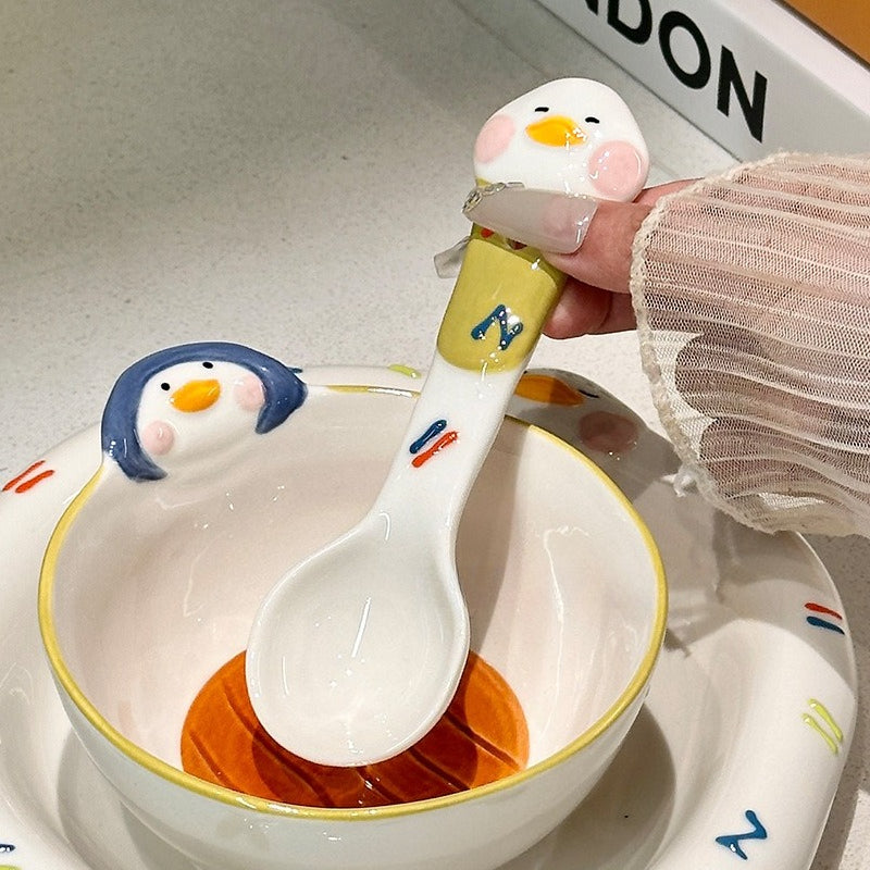 Cute Duck Ceramic Plate - Modomu