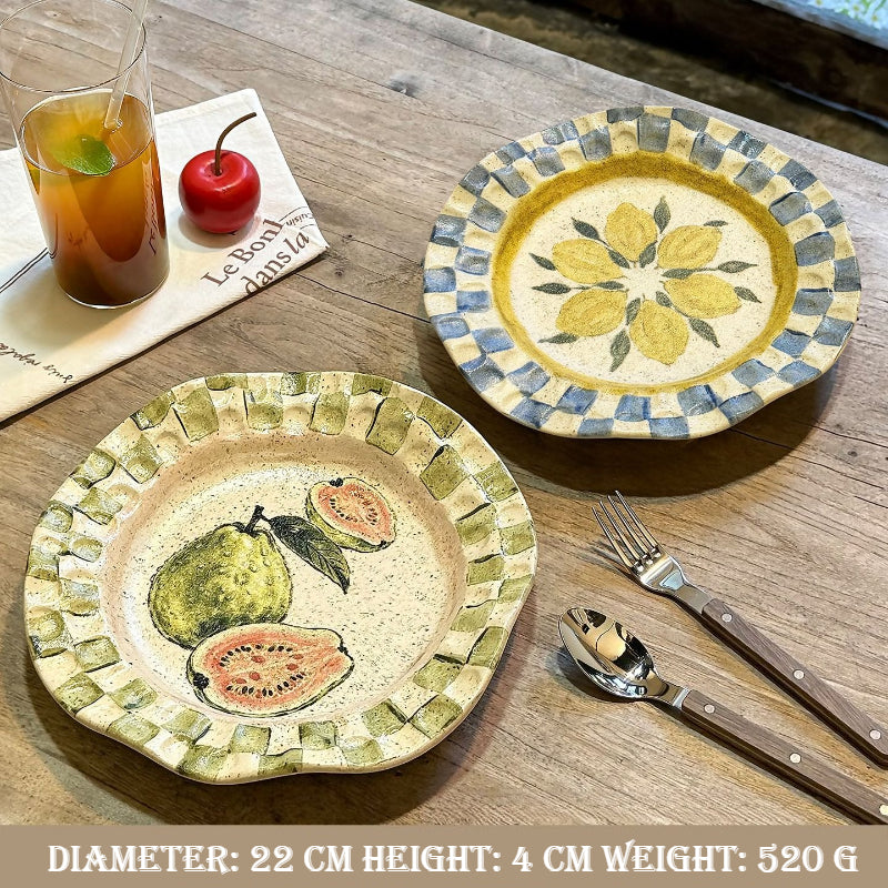 Hand-Pinched Ceramic Plate