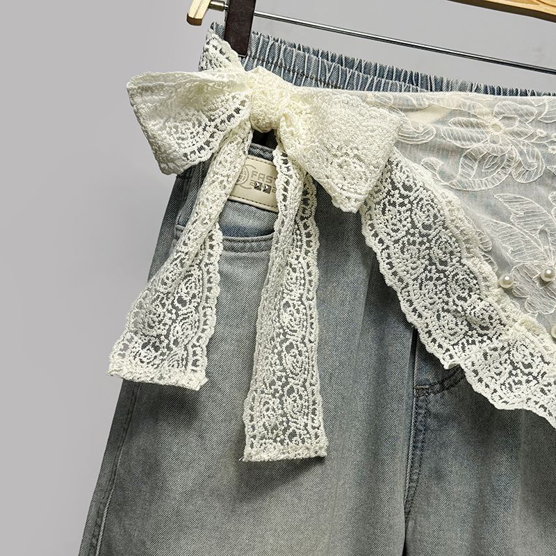 Jacquard Mesh Lace Headscarf