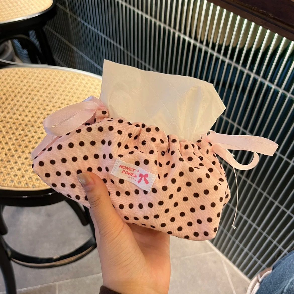 Leopard Print Drawstring Tissue Box - Modomu