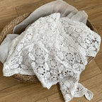 Retro Lace Crochet Triangle Scarf - Modomu