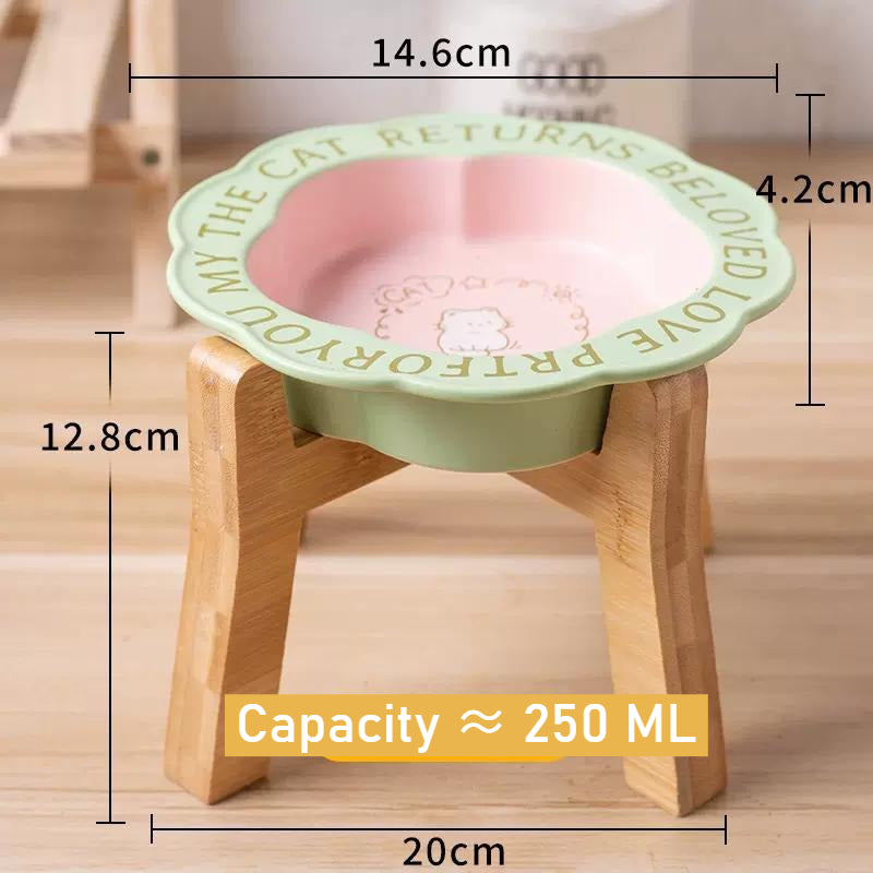 Elevated Ceramic Pet Food Bowl