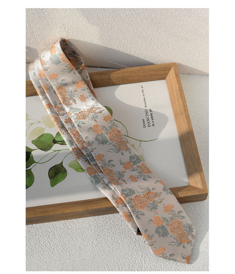 Floral Knot-Free Tie - Modomu